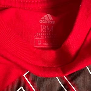 NWT Red Adidas short outfit